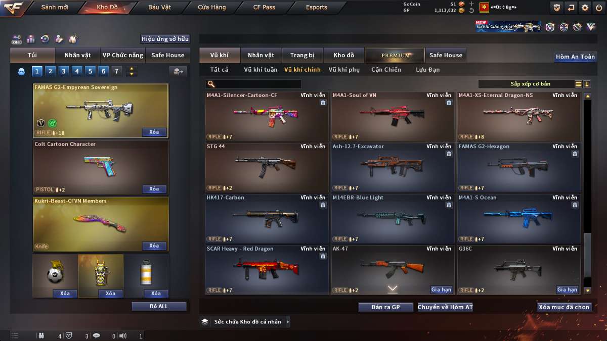 shop acc cf uy tin gia re